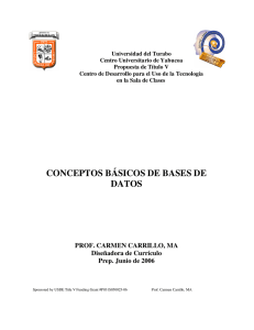Conceptos Básicos de Bases de Datos (Access)