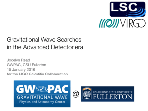 Gravitational Wave Searches in the Advanced Detector era