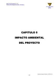 CAPITULO 5 IMPACTO AMBIENTAL DEL PROYECTO