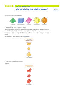 Por qué solo hay cinco poliedros regulares?