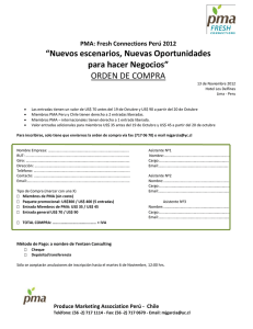 ORDEN DE COMPRA - PortalFruticola.com