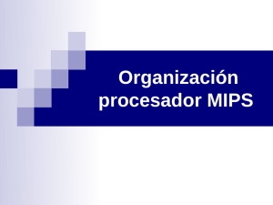 Organización procesador MIPS