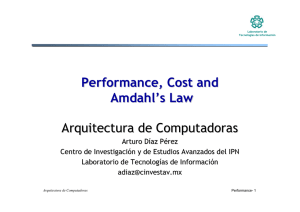 Performance, Cost and Amdahl`s Law