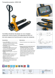 Transpaleta pesadora KERN VHB Carretillas elevadoras de pesaje