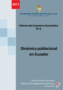 Dinámica poblacional en Ecuador
