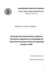 Simulador de enclavamientos y bloqueos ferroviarios siguiendo