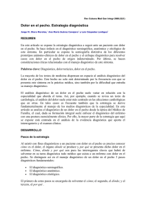 Dolor en el pecho. Estrategia diagnóstica - SciELO