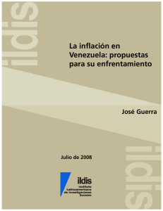 La inflacion en Venezuela: propuestas para su enfrentamiento
