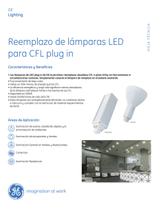 Reemplazo de lámparas LED para CFL plug in
