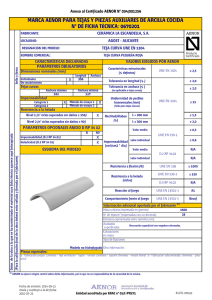 marca aenor para tejas y piezas auxiliares de arcilla
