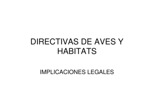 DIRECTIVAS DE AVES Y HABITATS