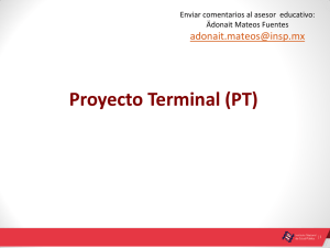 Proyecto Terminal (PT)