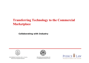 Transferring Technology to the Commercial Marketplace
