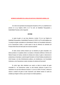 Informe Regla de Gasto 2016 - Ayuntamiento de Alcázar de San Juan