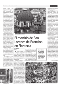 El martirio de San Lorenzo de Bronzino en Florencia