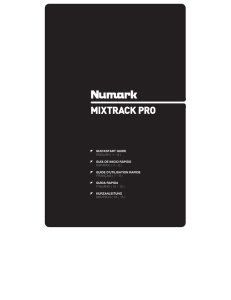 MIXTRACK PRO - Quickstart Guide - v1.0