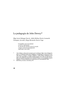 La pedagogía de John Dewey