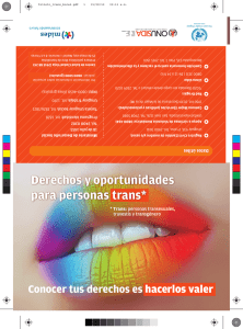 Derechos y oportunidades para personas trans