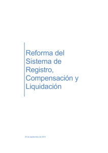 Documento CNMV Reforma 201409