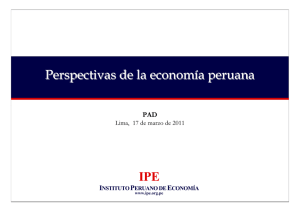 la economía peruana - Instituto Peruano de Economía