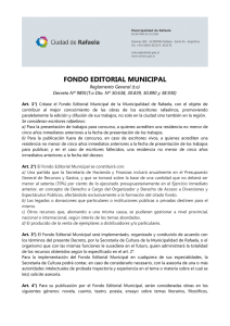 fondo editorial municipal - Municipalidad de Rafaela