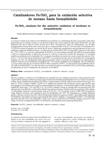 Catalizadores eËSiO para la oxidación selectiva de metano hasta