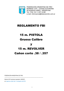 Reglamento FBI - Federación Argentina de Tiro