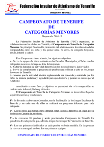 campeonatos de tenerife - Federación Insular de Atletismo de Tenerife