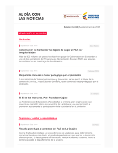 Gobernación de Santander ha dejado de pagar al PAE por