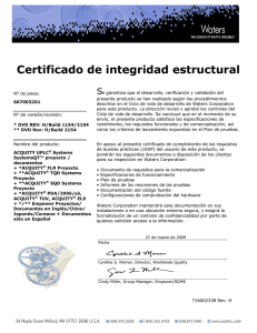 Certificado de integridad estructural