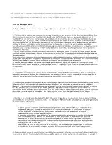 Ley 13/2003, de 23 de mayo, reguladora del contrato de concesión