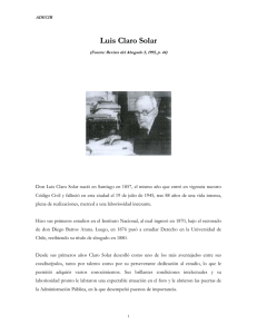 Luis Claro Solar - Academia de Derecho Civil y Romano (ADECIR)