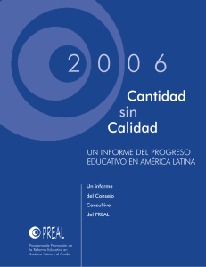 un informe del progreso educativo en América Latina 2006