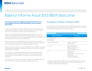 Balance Informe Anual 2013 BBVA Bancomer
