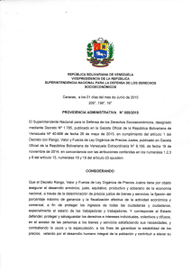Providencia Administrativa Nº 55-2015