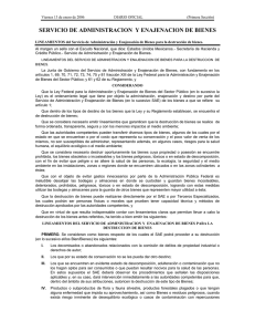 SERVICIO DE ADMINISTRACION Y ENAJENACION DE BIENES