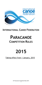 ICF Paracanoe Rules - International Canoe Federation