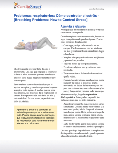 Problemas respiratorios: Cómo controlar el estrés