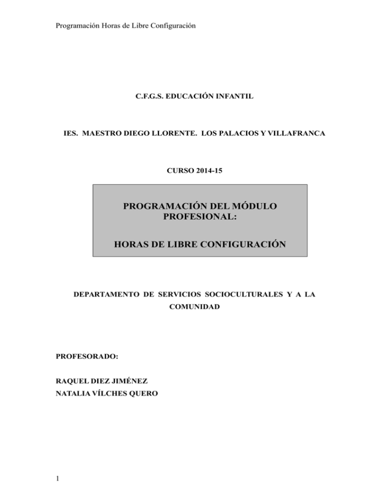 Horas de Libre Configuración