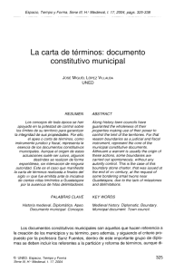 La carta de términos, documento constitutivo - e-Spacio