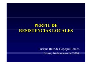 perfil de resistencias locales