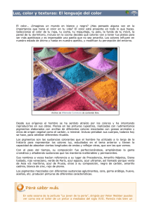 Luz, color y texturas: El lenguaje del color