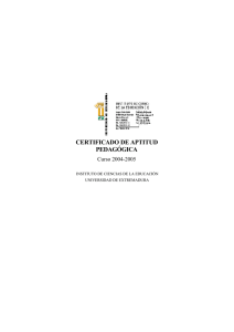 certificado de aptitud pedagógica