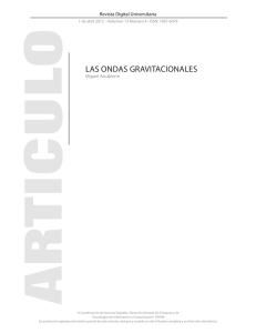 LaS oNdaS graVItacIoNaLeS - Revista Digital Universitaria