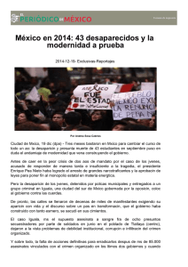 México en 2014: 43 desaparecidos y la modernidad a prueba