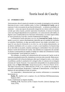 Teoría local de Cauchy