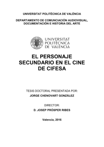 EL PERSONAJE SECUNDARIO EN EL CINE DE CIFESA