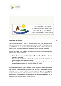 Conclusiones Congreso Monfragüe sobre Ecosturismo