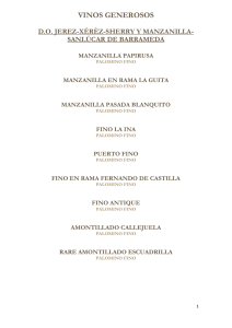carta de vinos - hotel Villa Padierna