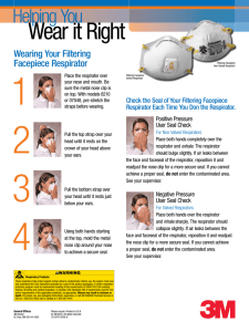 Wearing Your Filtering Facepiece Respirator